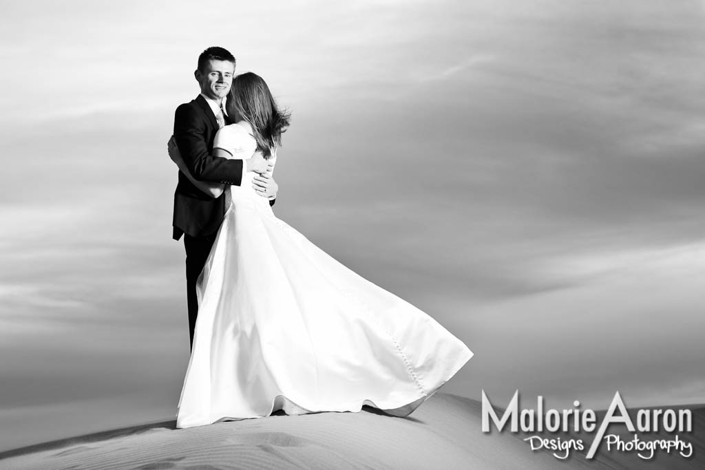 Kaley & Jacob Bridals at the St. Anthony Sand Dunes