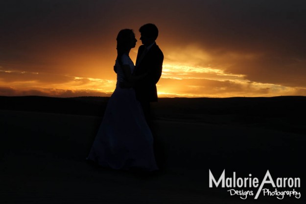 MalorieAaron, St. Anthony, Sand Dunes, sand, dunes, bridals, wedding, portraits, photography, sunset, beautiful, sky, silhouette