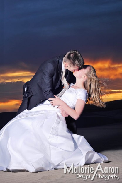 MalorieAaron, St. Anthony, Sand Dunes, sand, dunes, bridals, wedding, portraits, photography, sunset, beautiful, sky