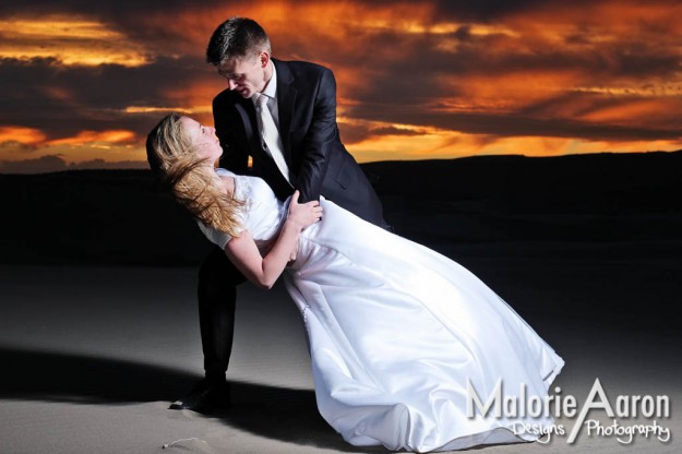 MalorieAaron, St. Anthony, Sand Dunes, sand, dunes, bridals, wedding, portraits, photography, sunset, beautiful, sky