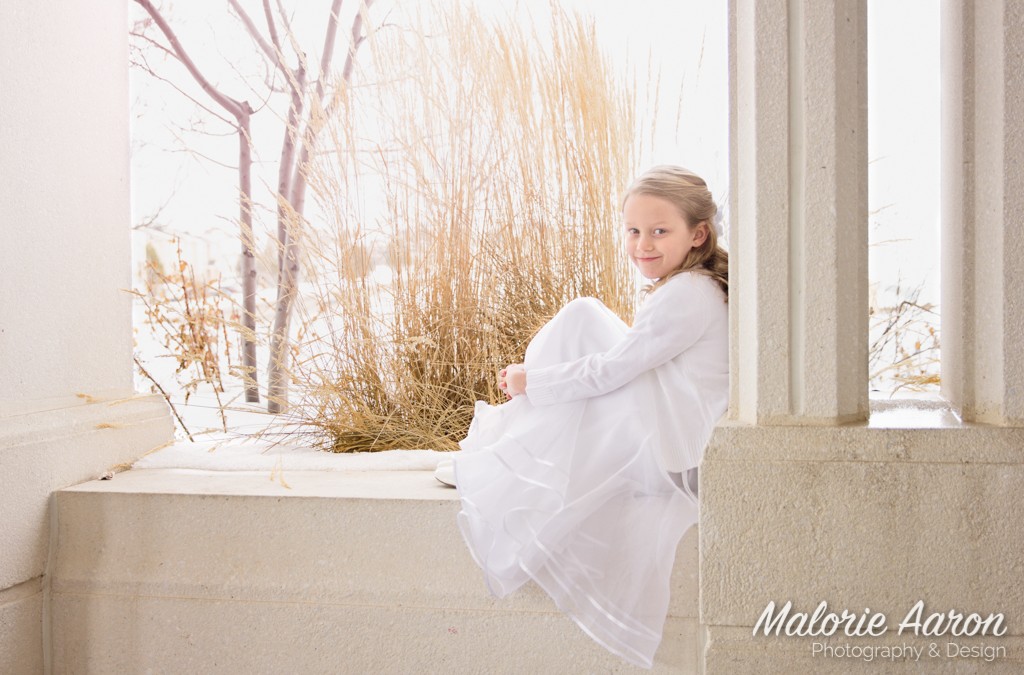 Winter Baptism Portraits | Davenport Photographer