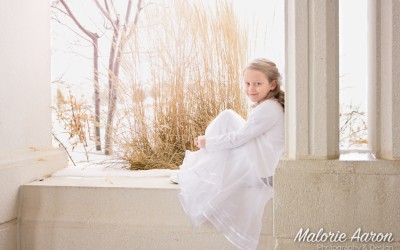 Winter Baptism Portraits | Davenport Photographer