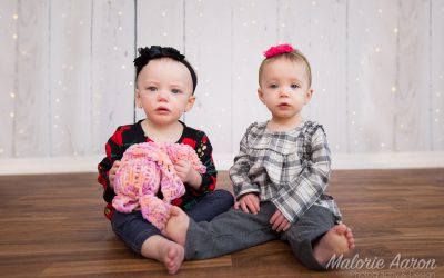 Twin One Year Old Portraits